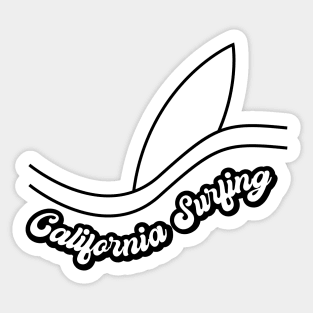California surfing Camping Quote Sticker